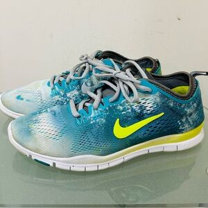 Nike Free 5.0 TR Royal Blue/ Yellow‎ Running Shoes 629832-103 Size 7